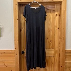 Poetry Tiered Linen Jersey Dress